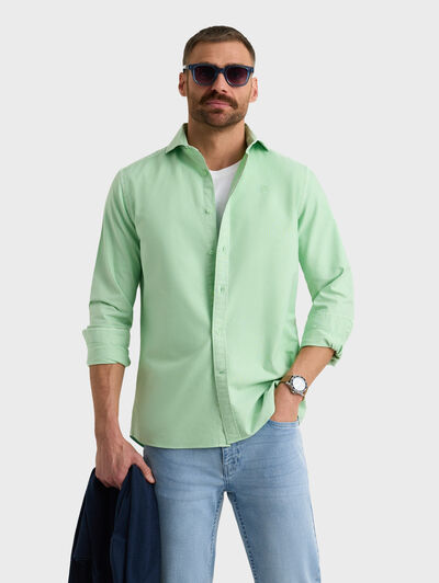 CAMISA OXFORD DYE TIE COLLAR VERDE