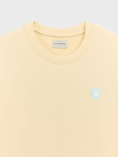 SUDADERA LOGO AMARILLO