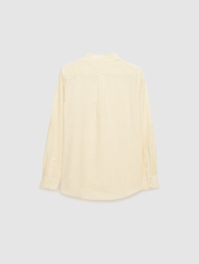 POLERA LINO RAYAS MAO AMARILLO