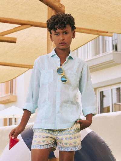 CUBANA LINO KIDS VERDE AGUA