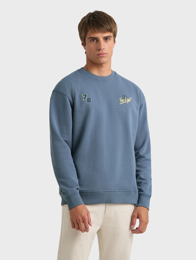 SUDADERA RACE AZUL