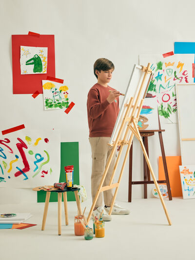 SUDADERA SURF KIDS ROJO