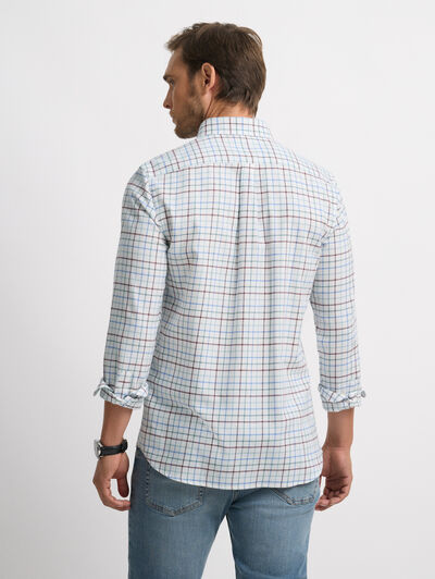 CAMISA FLANNEL CHECKS BURDEOS
