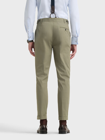 PANTALON DOPPIO COTTON VERDE