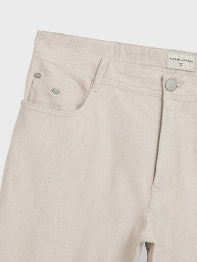 PANTALON ESTRUCTURA BEIGE
