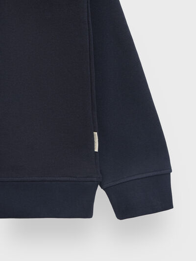 SUDADERA PATCH AZUL MARINO