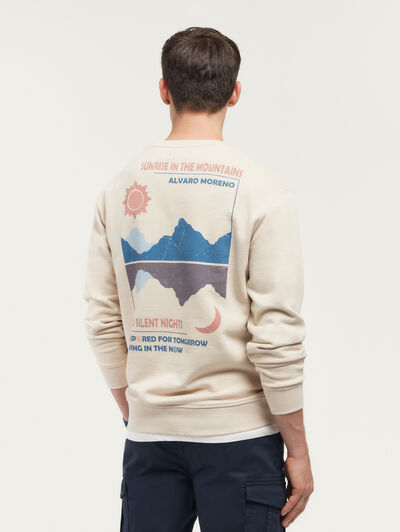 SUDADERA NOW BEIGE