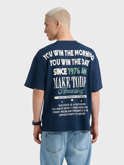 CAMISETA AMAZING AZUL MARINO