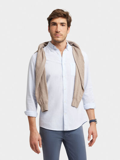 CAMISA LINO RAYAS BD