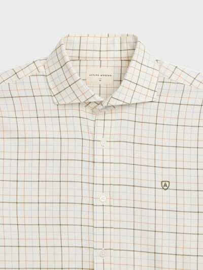 CAMISA HUNTER CHECKS CAMEL