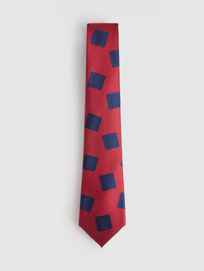CORBATA JACQUARD MF ROJO
