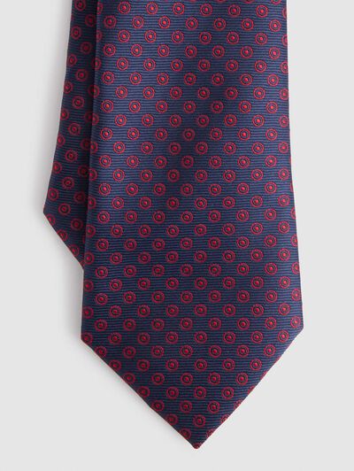 CORBATA JACQUARD MF AZUL MARINO