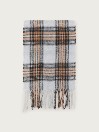 BUFANDA TARTAN GRIS
