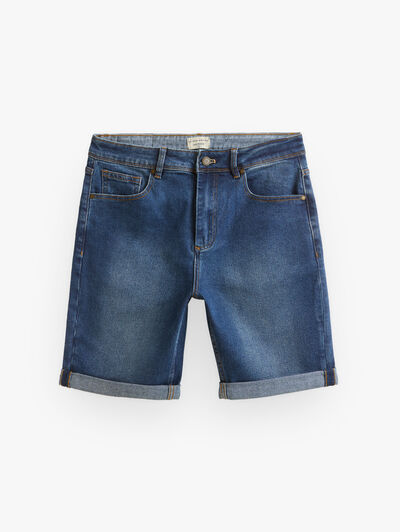 BERMUDA DENIM VUELTA AZUL MARINO