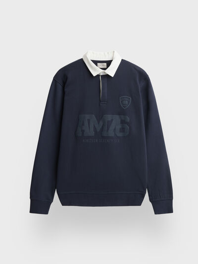 SUDADERA POLO AM1976 AZUL MARINO