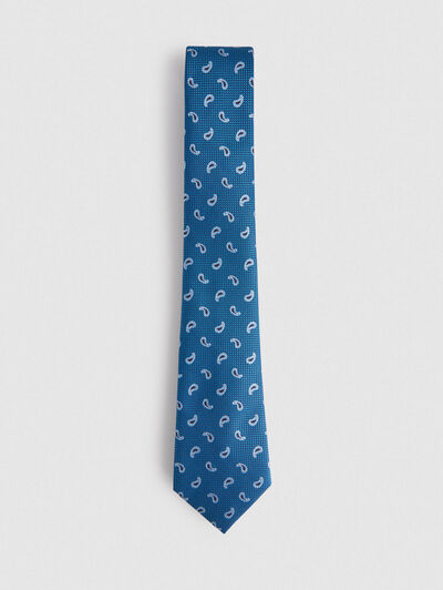 CORBATA JACQUARD MF AZUL