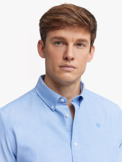 CAMISA OXFORD SOLID AZUL