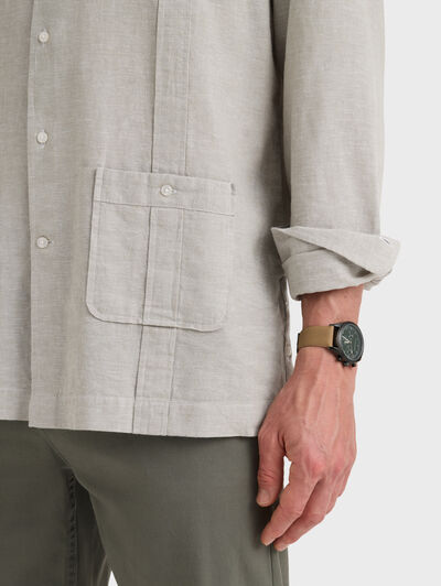 CUBANA LINO CHAMBRAY VERDE