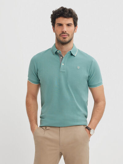 POLO CONTRAST VERDE