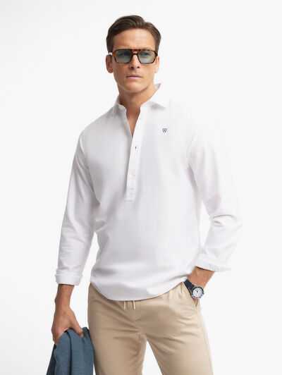 POLERA OXFORD SOLID BLANCO