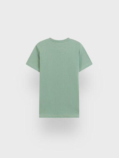 CAMISETA BASICA KIDS VERDE