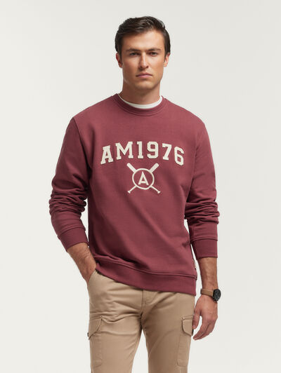 SUDADERA PATCH BURDEOS