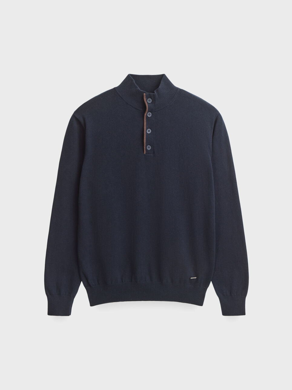 JERSEY BUTTON COLLAR