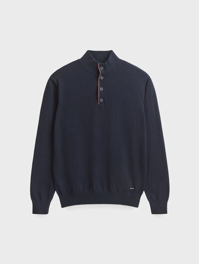 JERSEY BUTTON COLLAR
