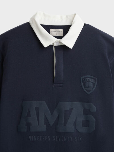 SUDADERA POLO AM1976 AZUL MARINO