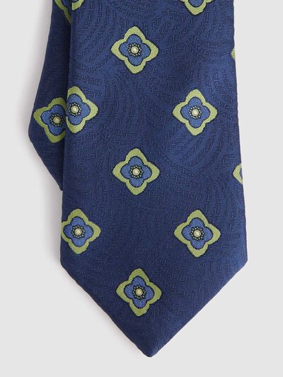 CORBATA JACQUARD MF AZUL MARINO
