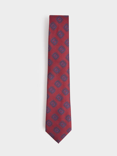 CORBATA JACQUARD MF ROJO