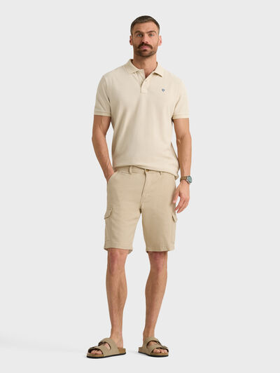 BERMUDA TINTADA CARGO CAMEL