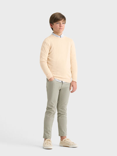 JERSEY ROUND NECK KIDS CRUDO
