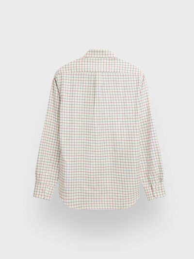 CAMISA FLANNEL CHECKS BURDEOS