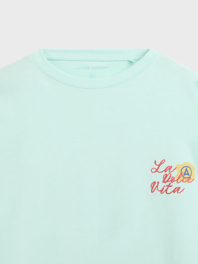 CAMISETA SEAL VERDE AGUA