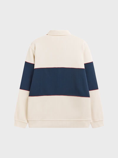 SUDADERA POLO TEAM BEIGE