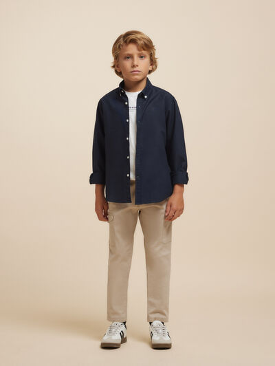 CAMISA OXFORD SOLID KIDS