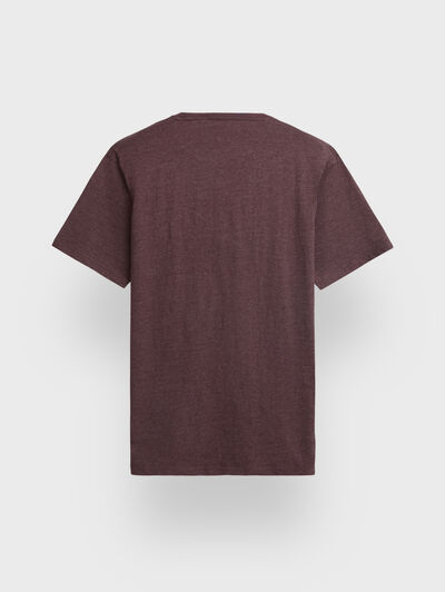 CAMISETA MELANGE BURDEOS