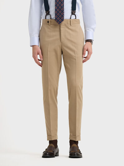 PANTALON NAPOLI ROYAL TWILL CAMEL