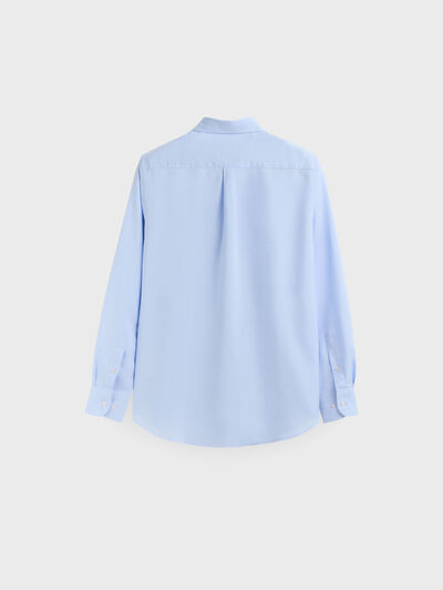 CAMISA NIDO C.BOTON CELESTE