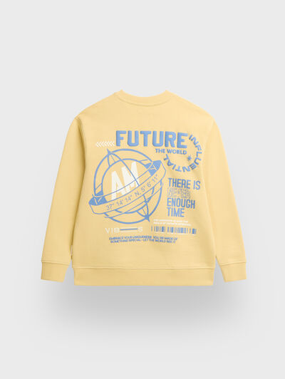 SUDADERA FUTURE KIDS AMARILLO