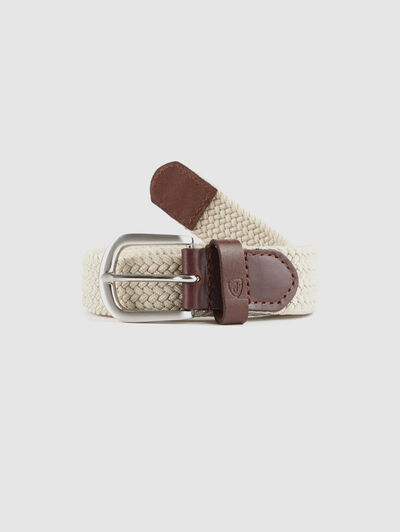 CINTURON TRENZADO KIDS BEIGE
