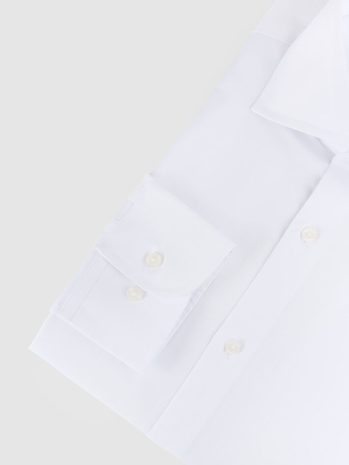 CAMISA VESTIR HERRINGBONE BLANCO