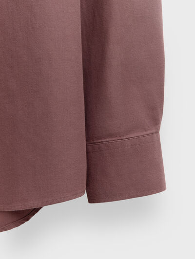 CAMISA TWILL PEACH VIOLETA