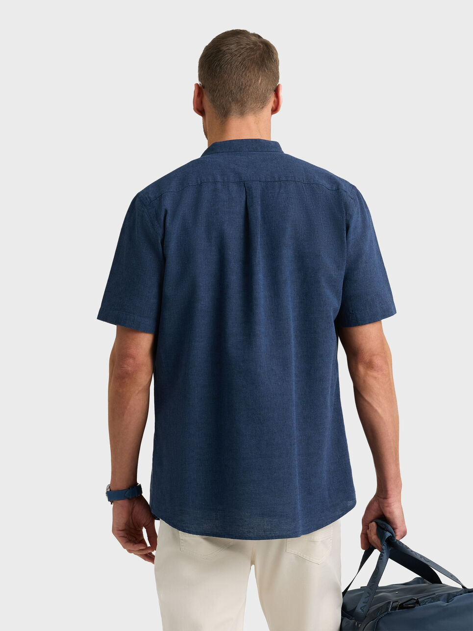 CAMISA LINO M.CORTA MAO