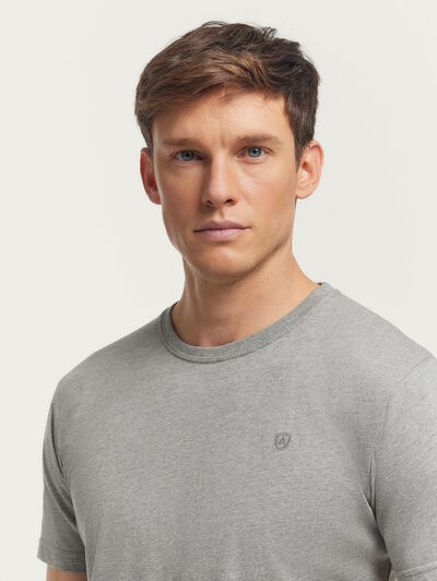 CAMISETA MELANGE GRIS