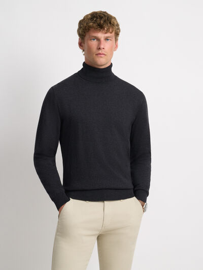 JERSEY ROLL COLLAR GRIS