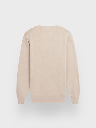 JERSEY ROUND NECK TRENDY BEIGE