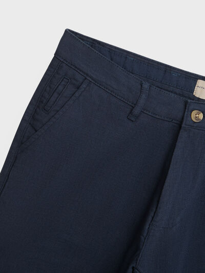 BERMUDA TINTADA AZUL MARINO