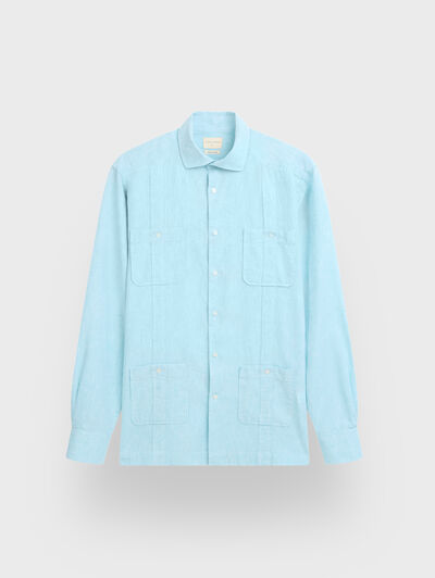 CUBANA LINO CHAMBRAY AZUL